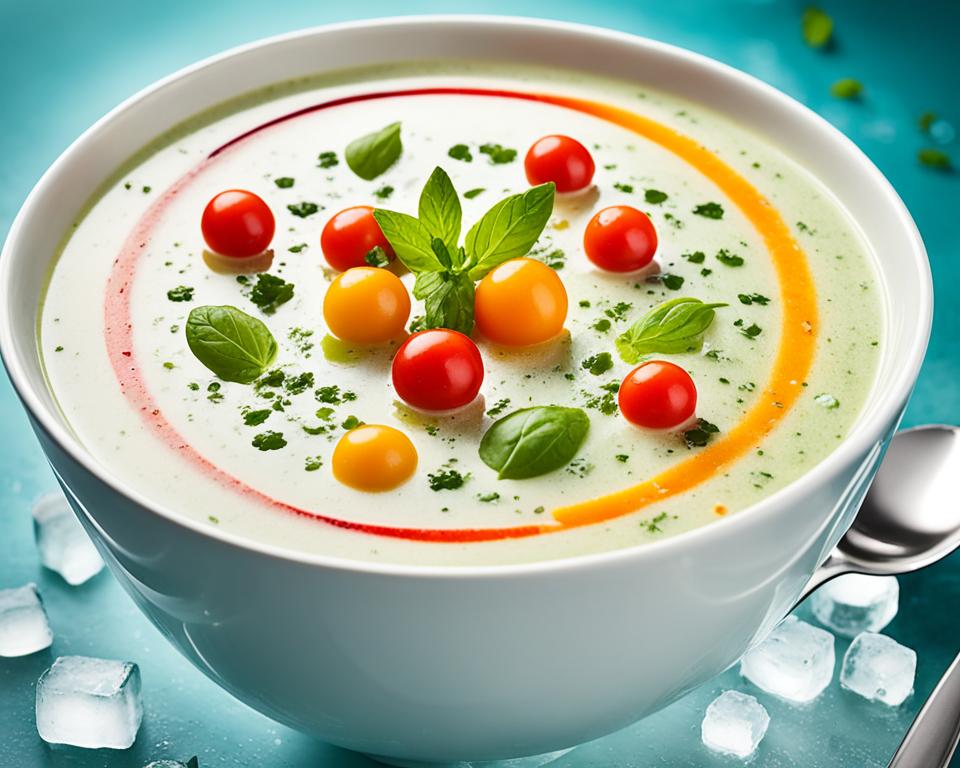 Chilled vegetable soups