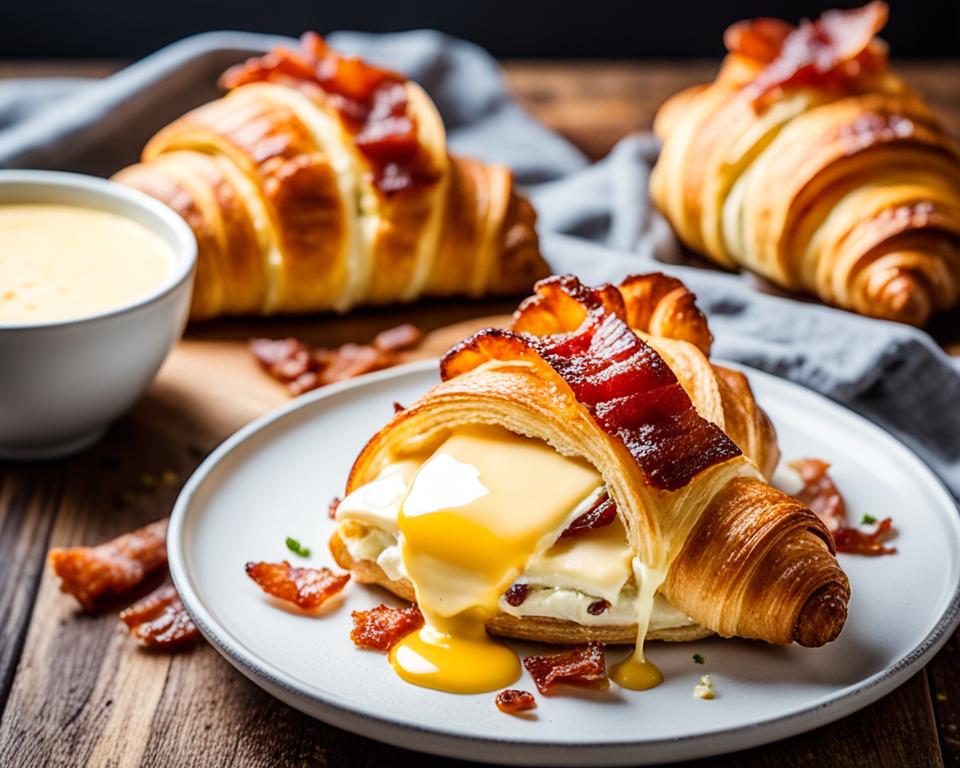 high-fat keto croissants