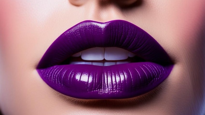 plum lipstick